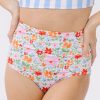 Bottoms Lime Ricki | Painted Floral/Peri Stripe Reversible Ultra High-Waist Bottom