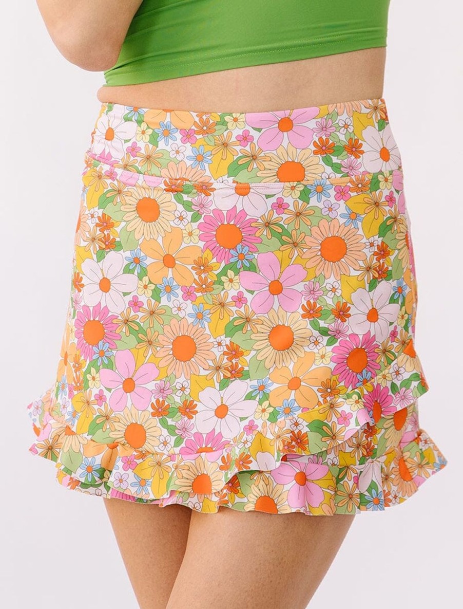 Bottoms Lime Ricki | Garden Party Ultra High-Waist Skirt W/ Bottoms