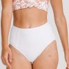 Bottoms Lime Ricki | White High-Waist Swim Bottoms | Lime Ricki