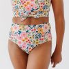 Bottoms Lime Ricki | Flourish & Bloom High-Waist Swim Bottoms | Lime Ricki Swimwear