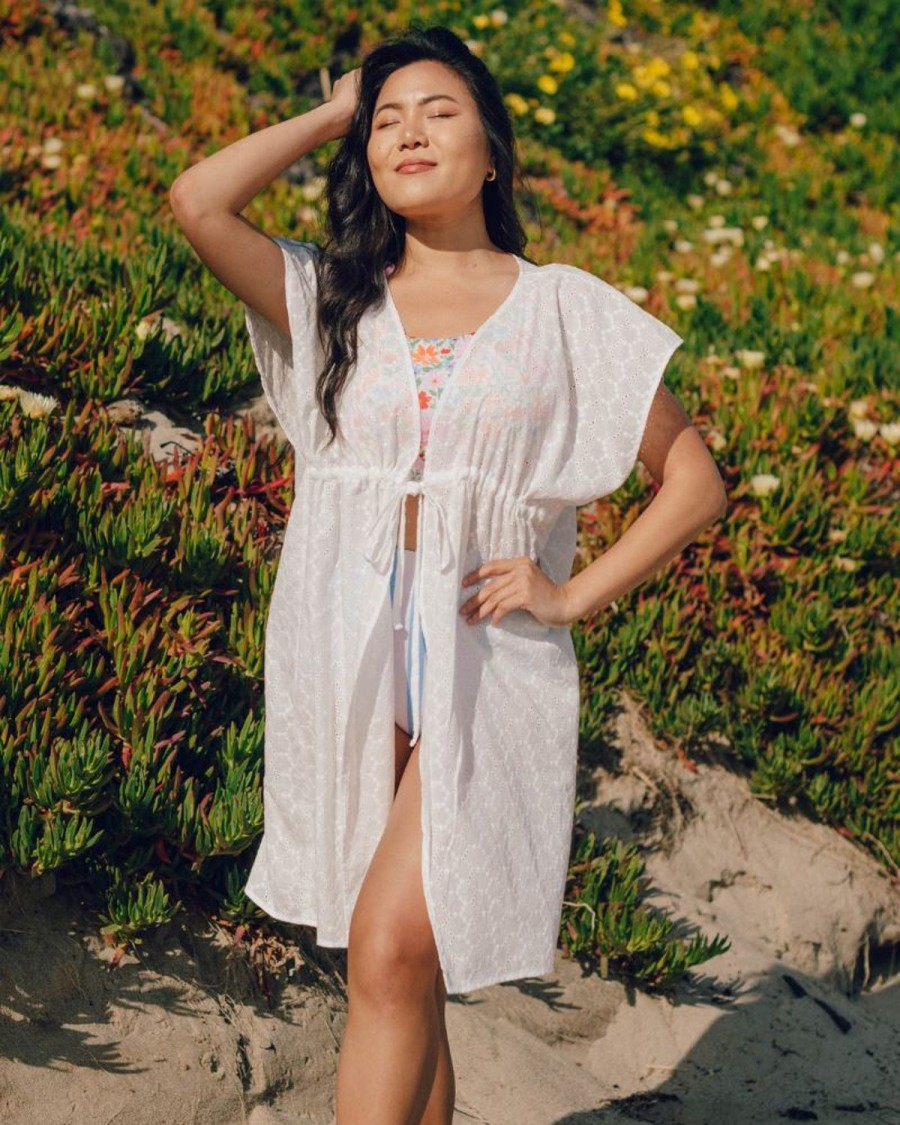 Beachwear Lime Ricki | White Kaftan