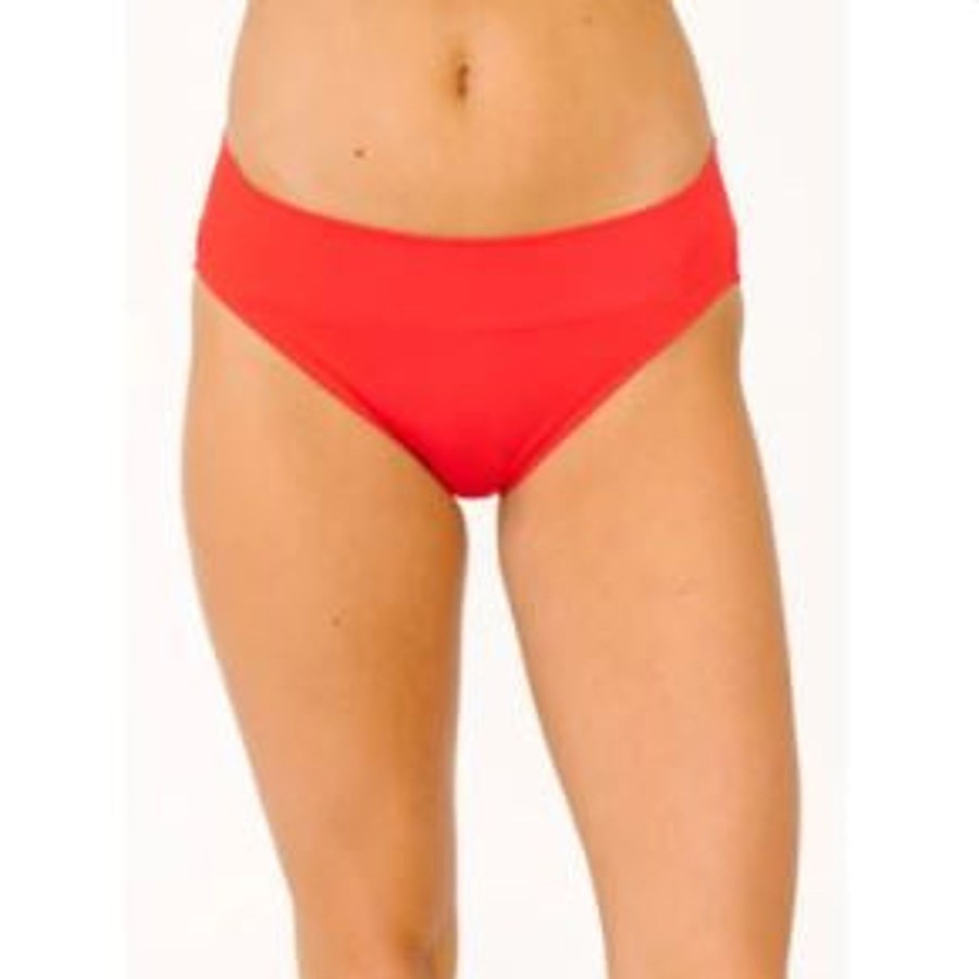 Bottoms Lime Ricki | Red Classic Swim Bottoms | Lime Ricki