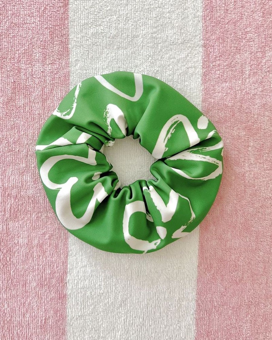 Beachwear Lime Ricki | Clover Floral Hair Scrunchie