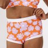 Bottoms Lime Ricki | Daphne Retro Boy Short Swim Bottoms | Lime Ricki