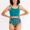 Tankinis + Tops Lime Ricki | Jade Shoulder-Tie Crop Top