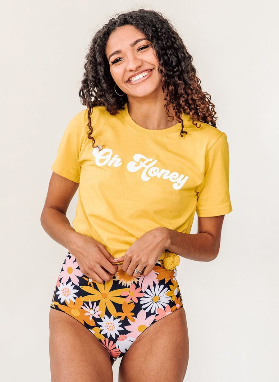 Beachwear Lime Ricki | Oh Honey Graphic Tee From The Funnel Cake Tree | Lime Ricki Swimwear