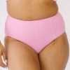 Bottoms Lime Ricki | Pink High-Waist Swim Bottoms | Lime Ricki