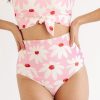 Bottoms Lime Ricki | Cloud Daisy/Sunset Stripe Ultra High-Waist Bottom