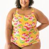 Tankinis + Tops Lime Ricki | Claus Square Neck Tankini | Lime Ricki Swimwear